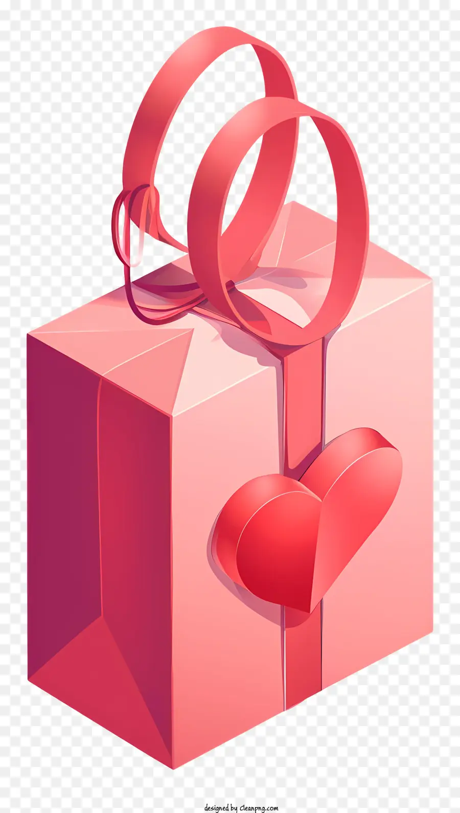 Bolsa De Regalo De San Valentín，Rosa Caja De Regalo PNG