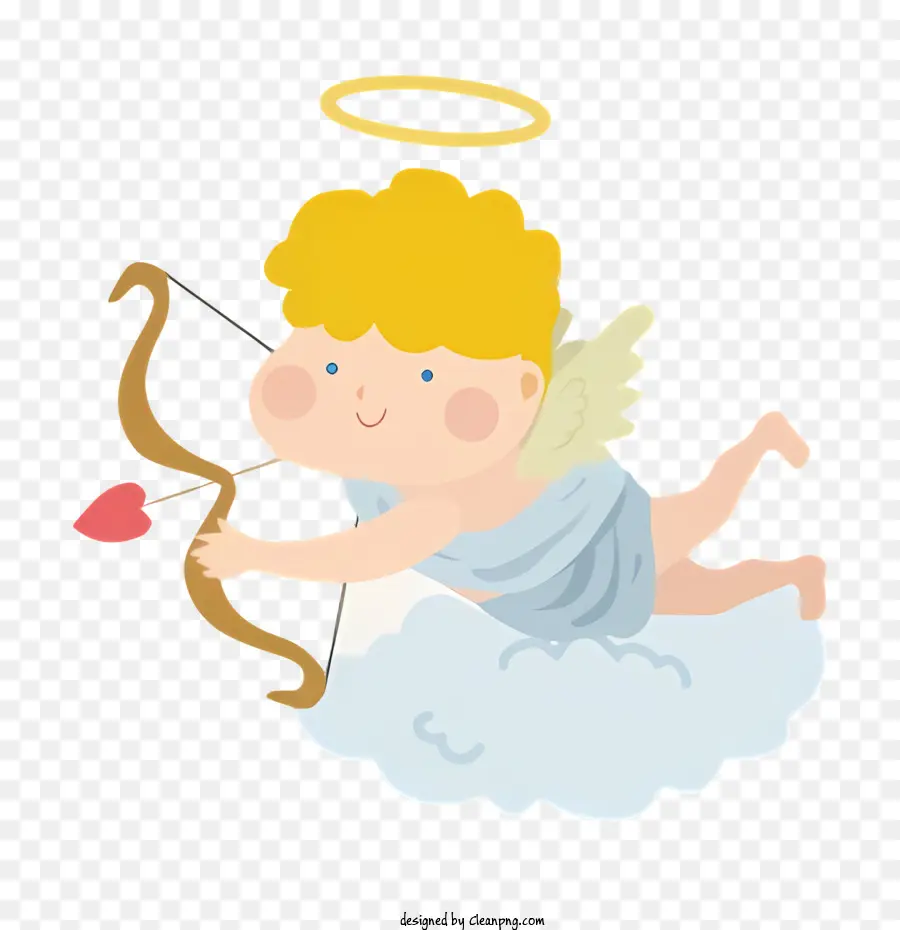 Cupido De Dibujos Animados，Cupido Con Arco PNG