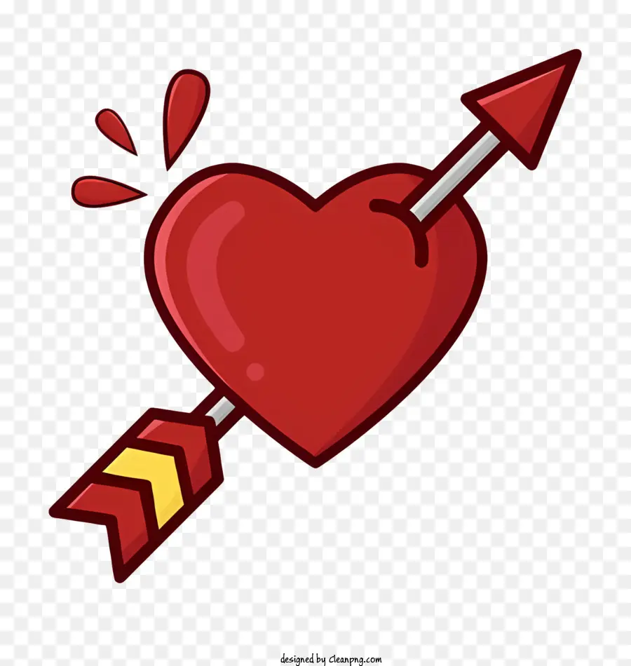 Flecha De Cupido，Corazón Con Flecha PNG