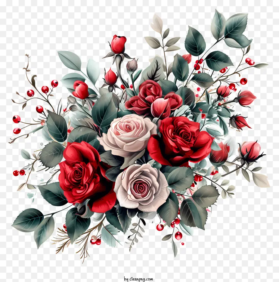 Valentine，Diseño Floral PNG