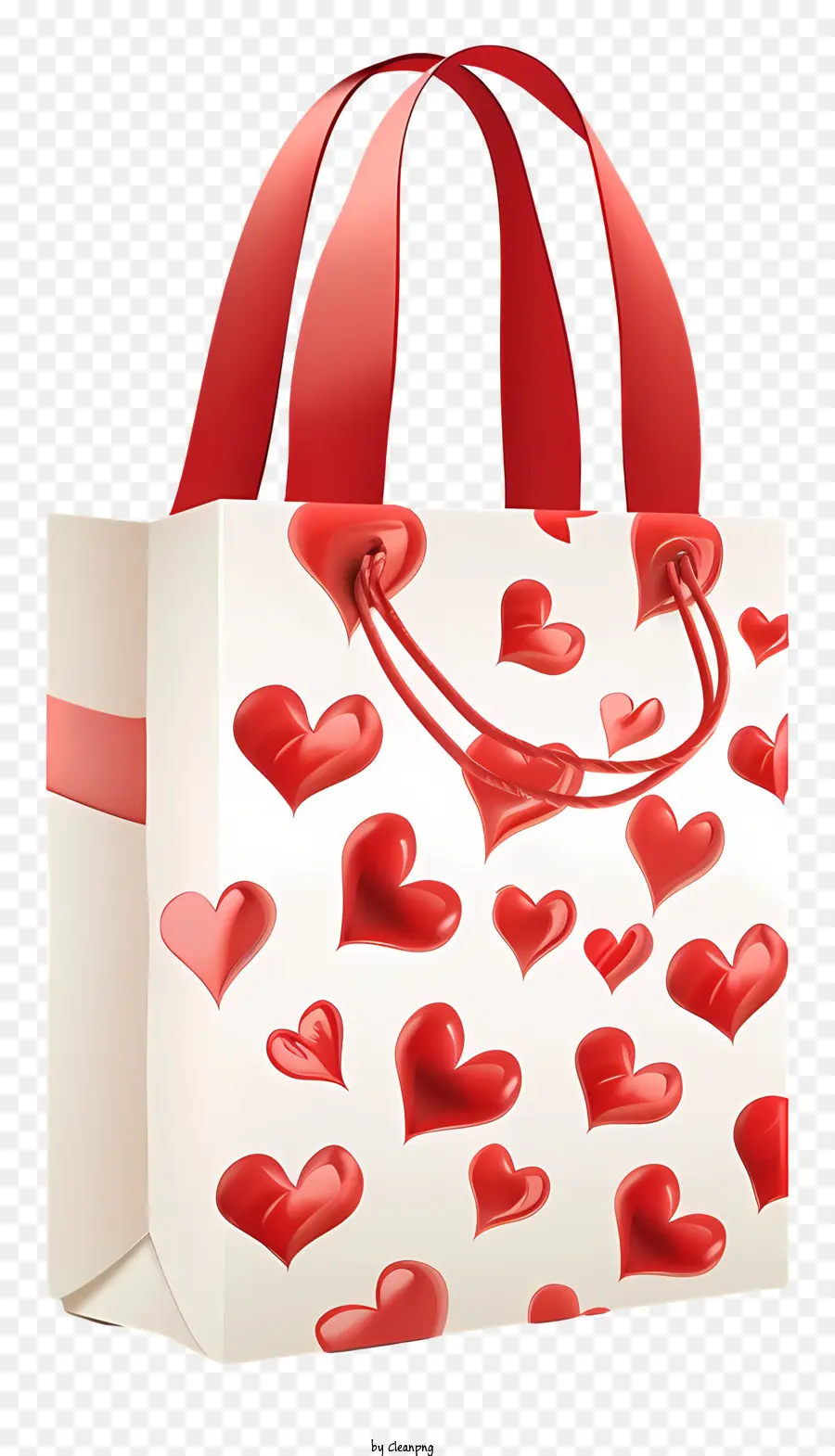 Bolsa De Regalo De San Valentín，Bolsa De Regalo De Corazón PNG