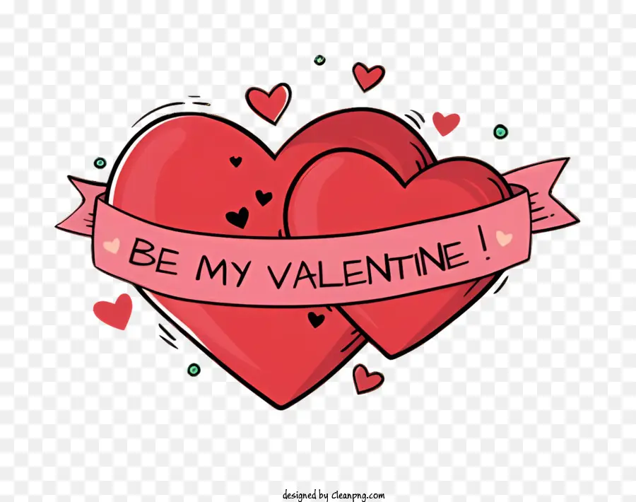 Be My Valentine，Corazón Rojo PNG