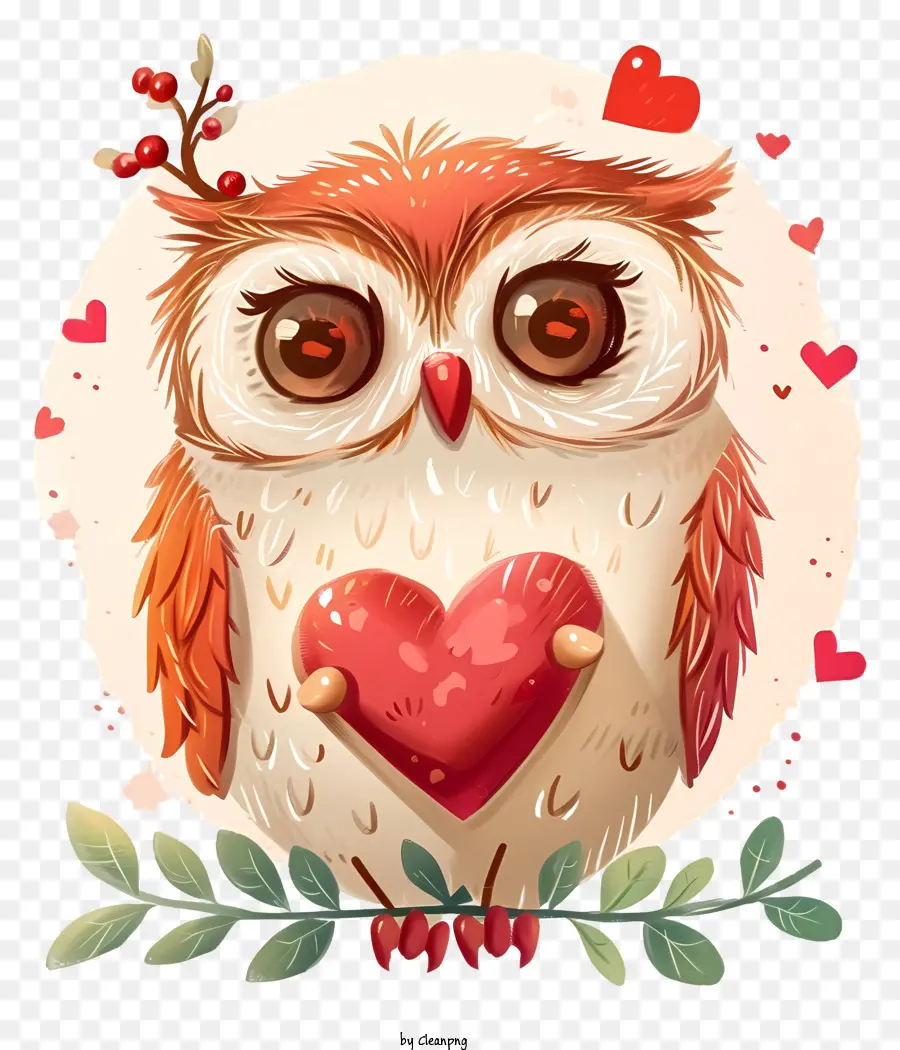 Icono De Búho De San Valentín，Ilustración De Búho PNG