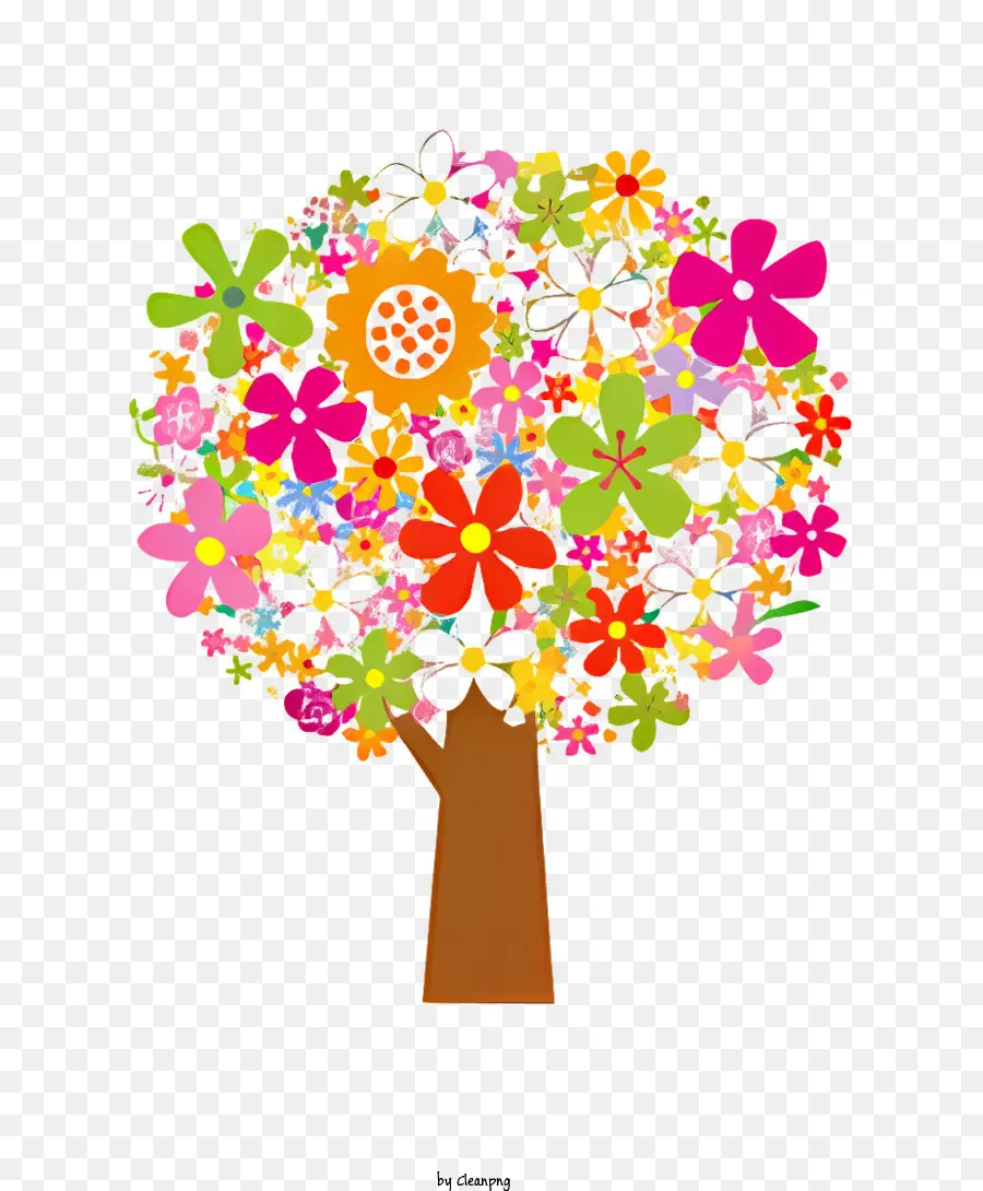 Flor，Árbol Con Flores PNG