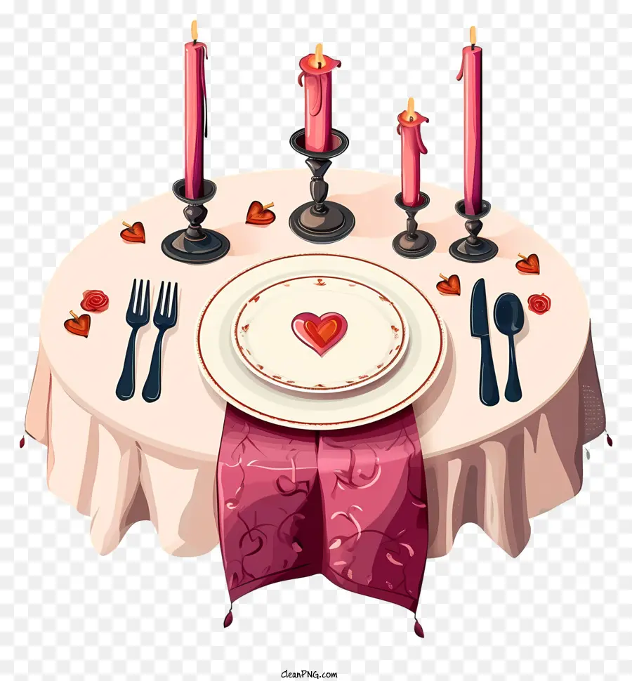 Juego De Cena Romántica Plana，Keywords PNG