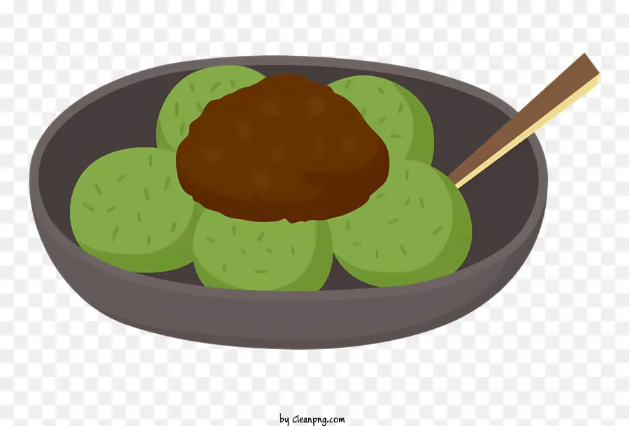 Alimento，Albóndigas Verdes PNG