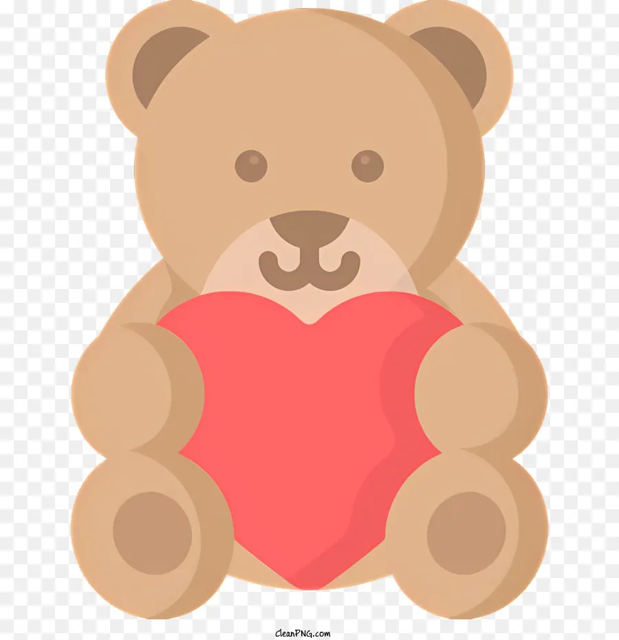 Osito De Peluche，Corazón Rojo PNG