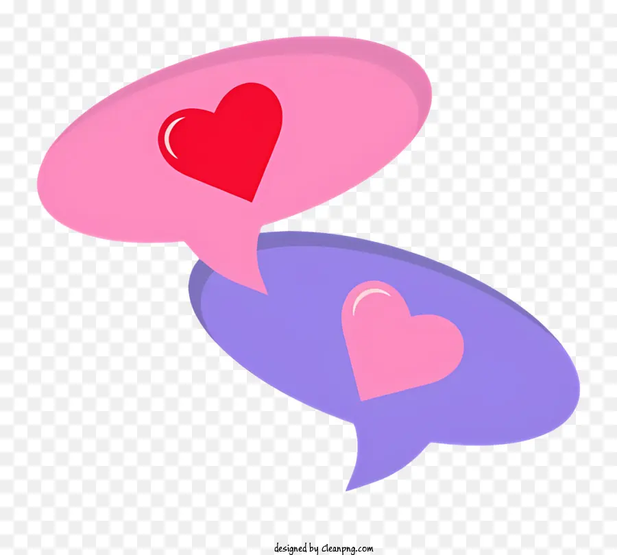 Corazones De Conversación，Burbujas De Discurso PNG