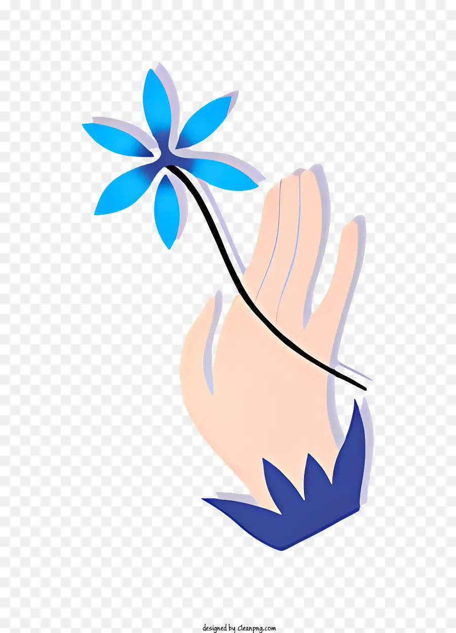 Icono，Mano Con Flor PNG