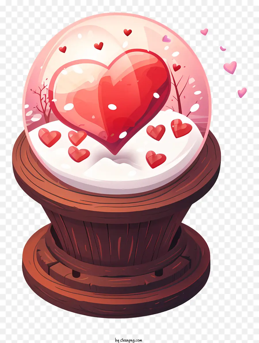 Valentine Snowglobe，El Amor PNG