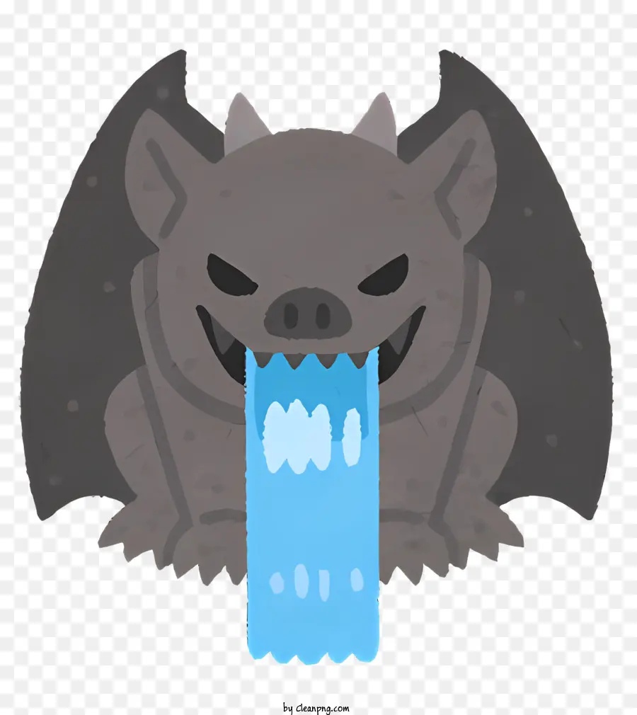 Bat Con Lengua Azul，Bat Con Orejas Largas PNG