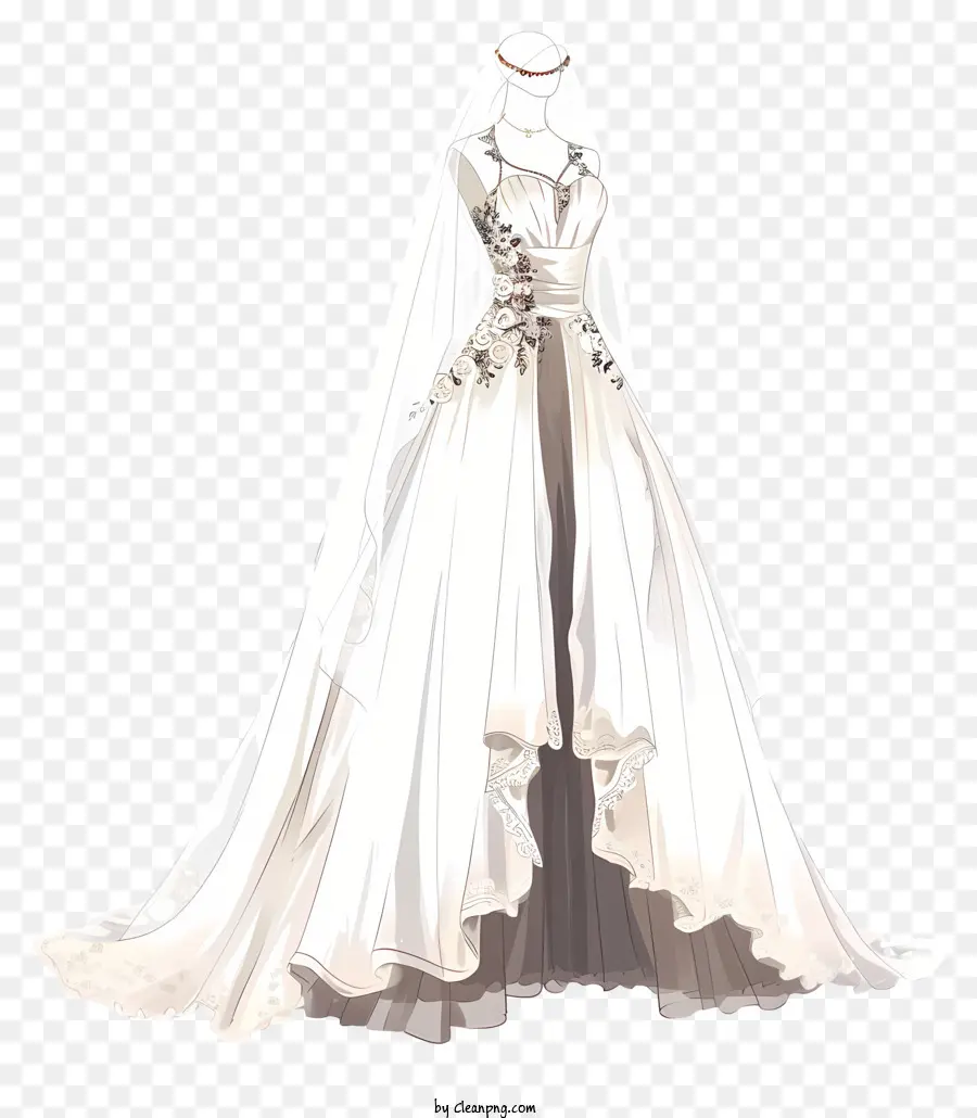 Diseños De Personajes Inventivos，Vestido De Novia PNG