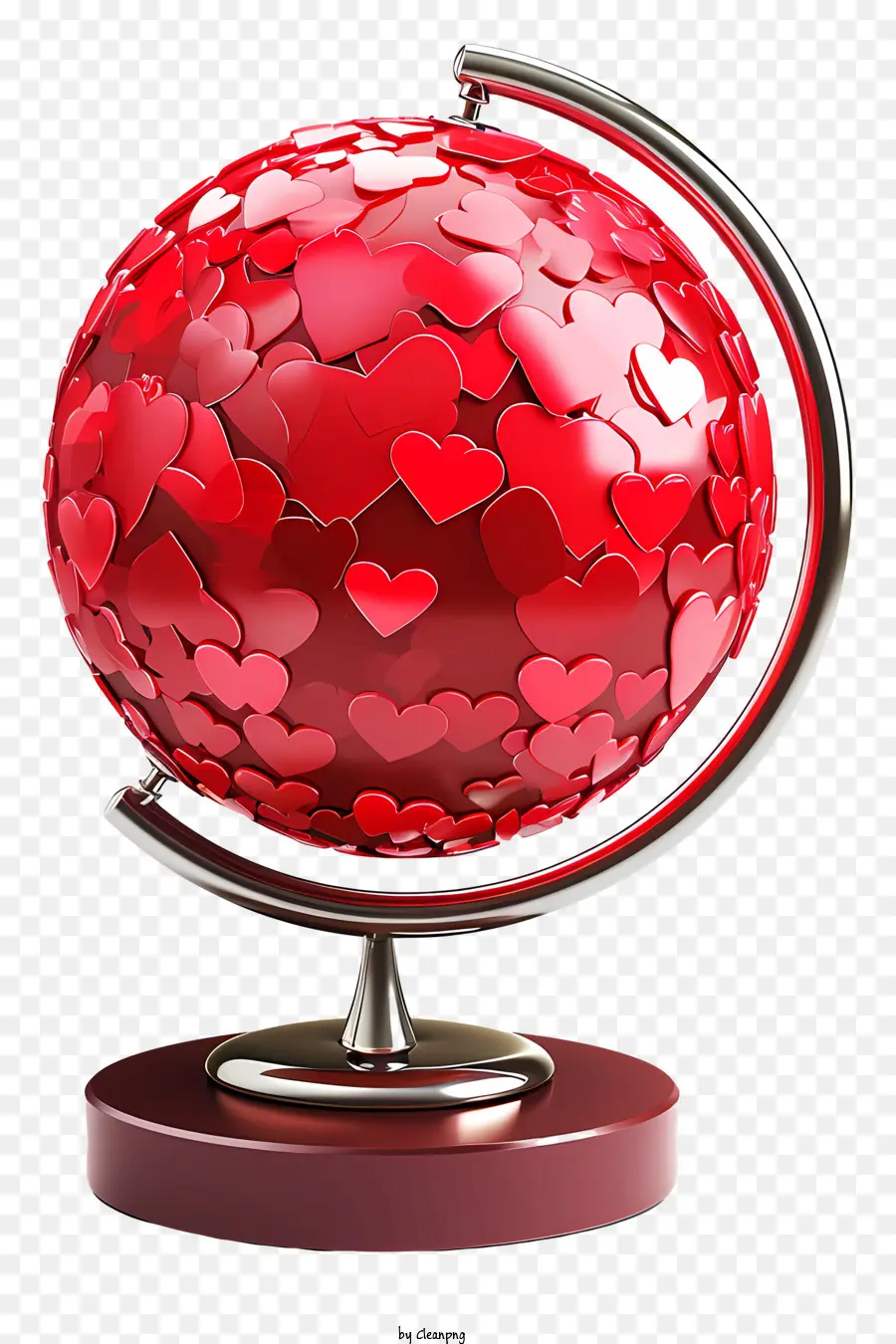 Valentine Loveglobe，Globo De Acero Inoxidable Rojo PNG