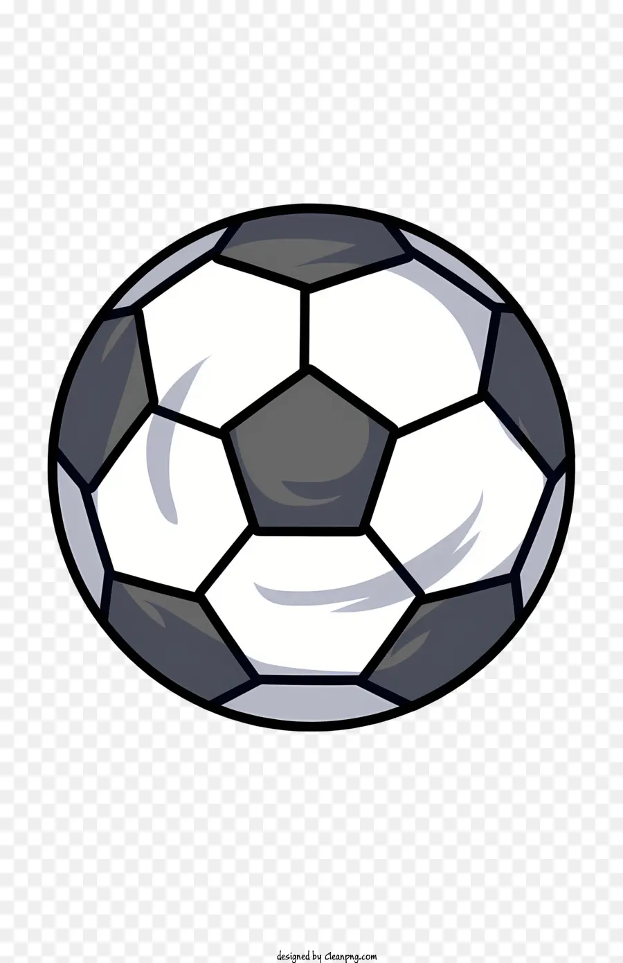 Balón De Fútbol，En Blanco Y Negro PNG