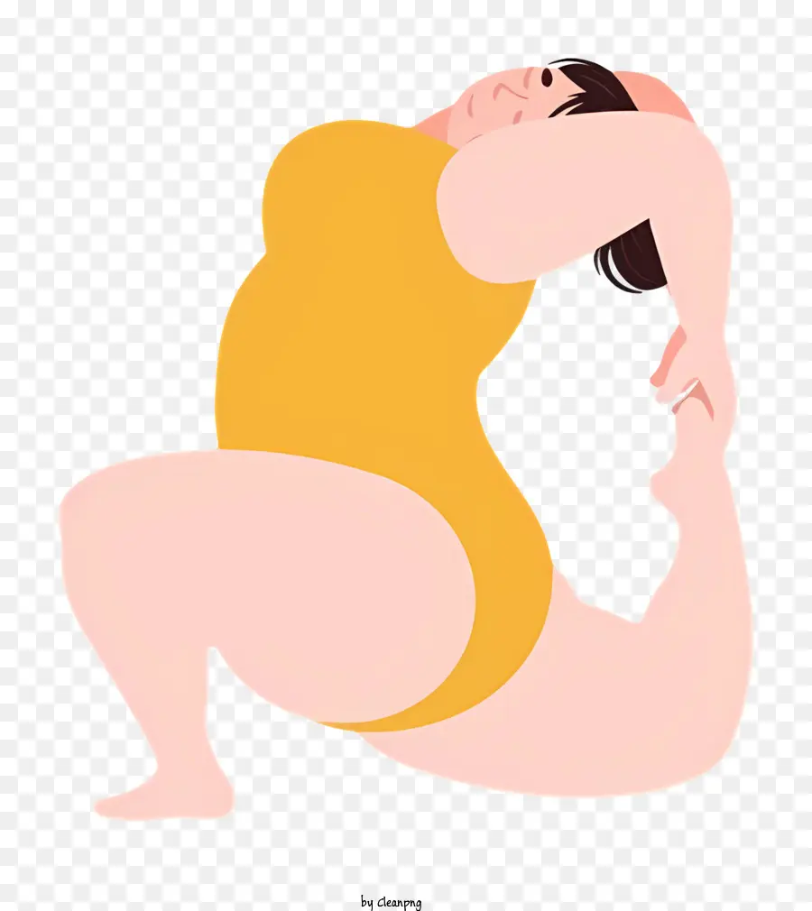 La Grasa Corporal，Postura De Yoga PNG