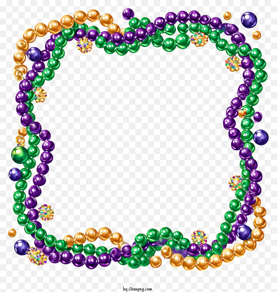 Mardi Gras，Cuenta Del Collar PNG