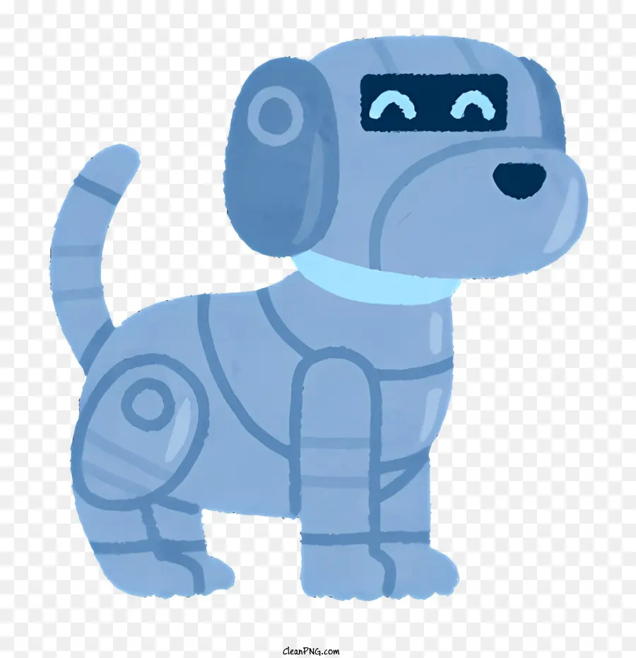 Perro Robot Azul，Perro Robot Amable PNG