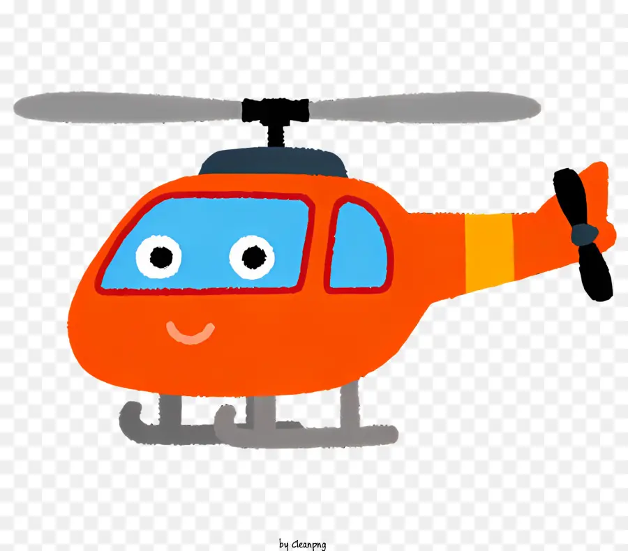 Helicóptero，Cuerpo Naranja PNG