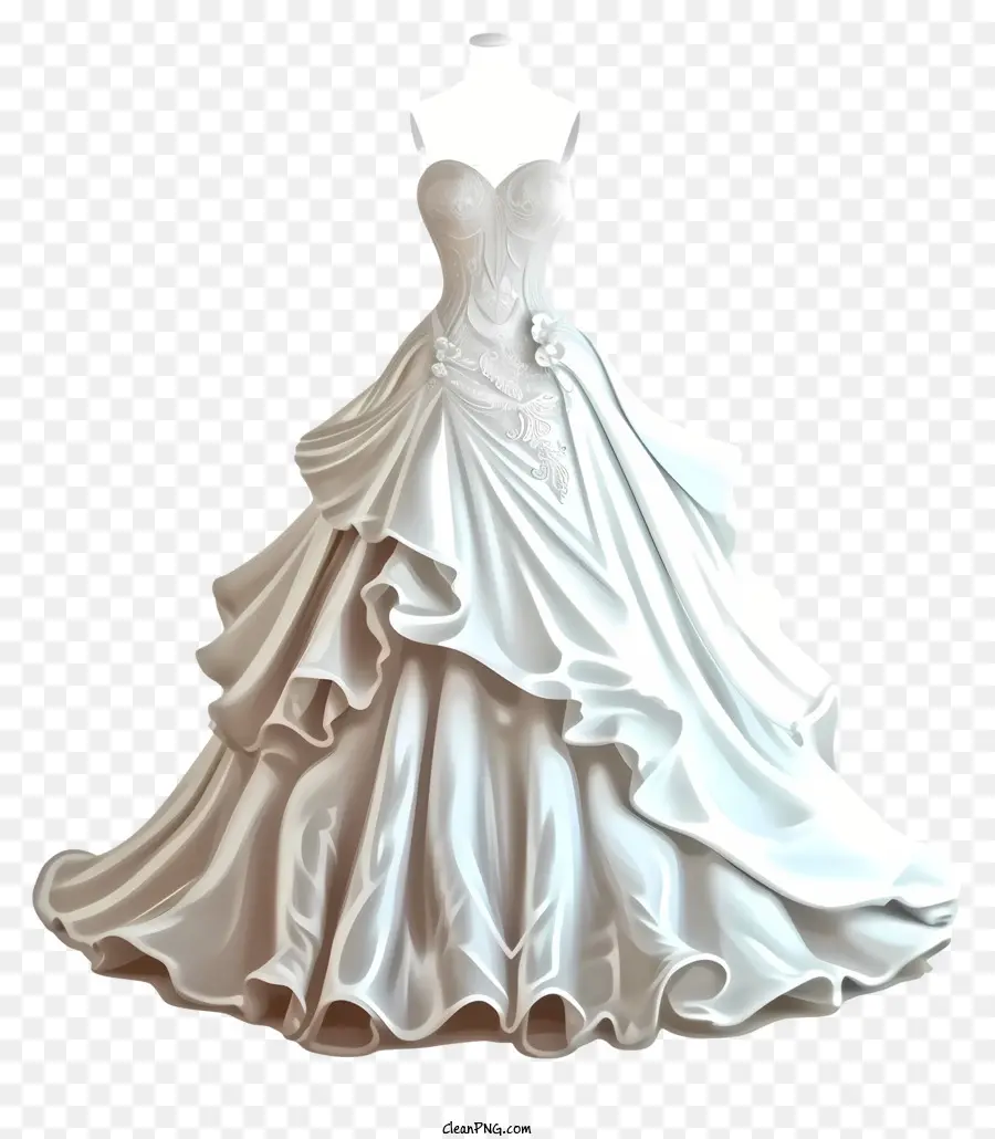 Vestido De Novia 3d Realista，Vestido De Novia PNG