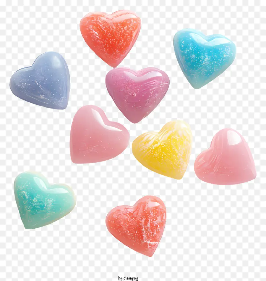 Dulces De Corazón，Corazones De Chocolate PNG