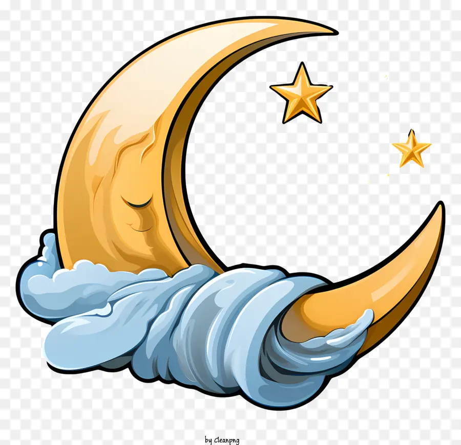 Icono De Sueño Dibujado A Mano，Crescent Moon PNG