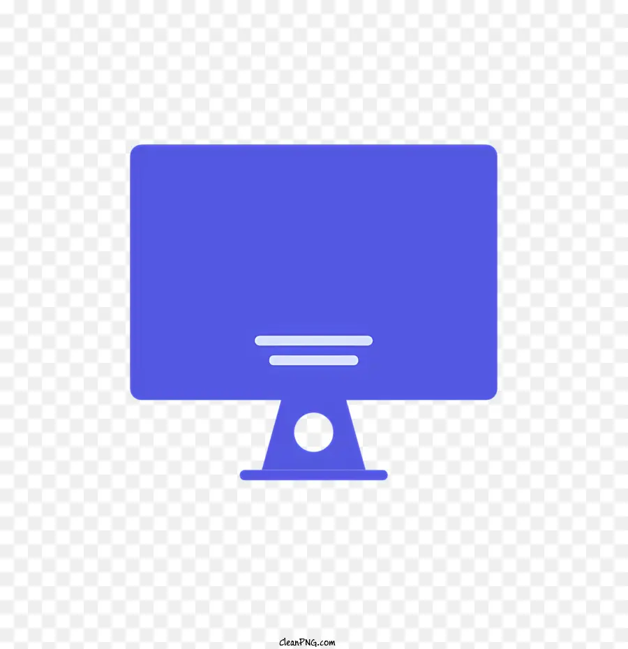 La Pantalla De La Computadora，Icono Azul PNG