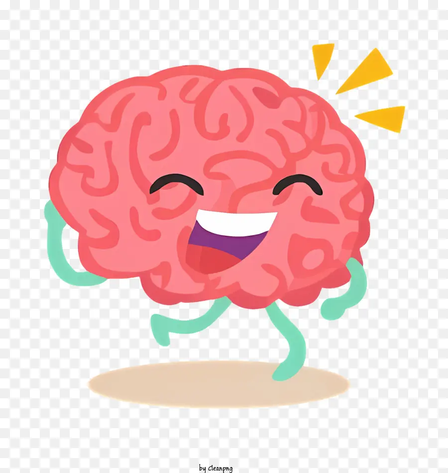 Dibujos Animados Cerebro，Cerebro Sonriente PNG