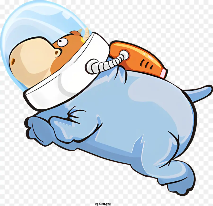 De Dibujos Animados De Hipopótamo，Traje Espacial PNG