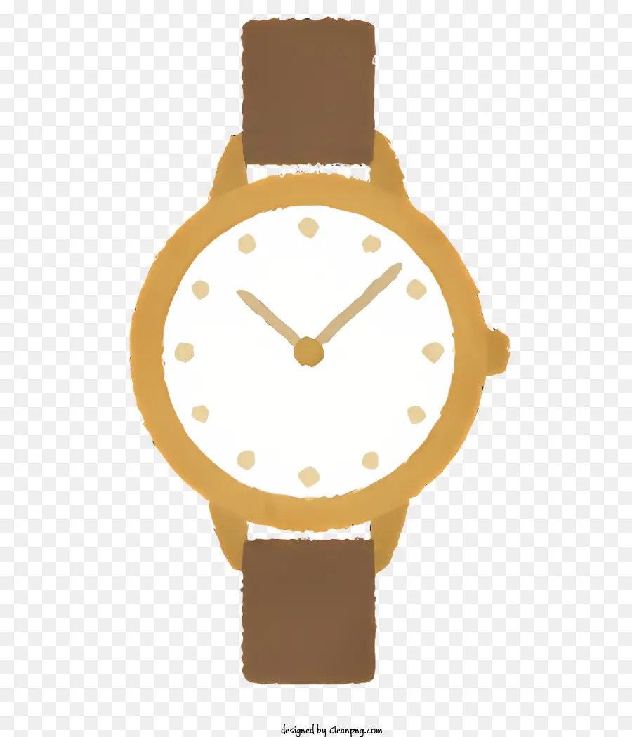 Reloj De Oro，La Cara Blanca PNG