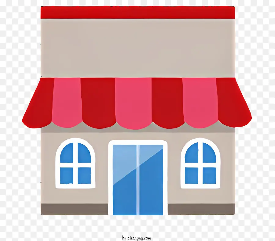 Tienda，Pequeño Edificio Rojo Y Blanco PNG