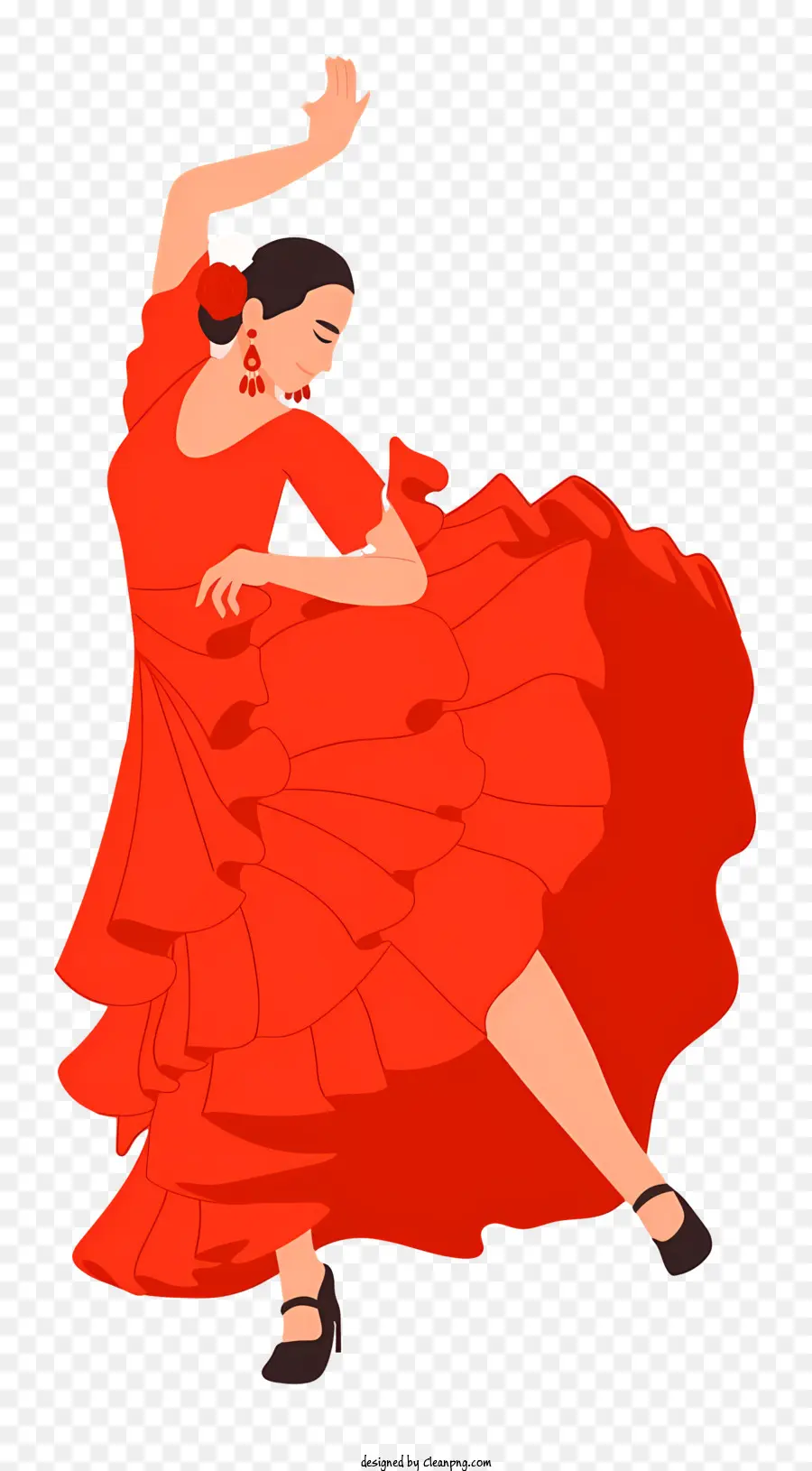 Bailarín，Bailaora Flamenca PNG