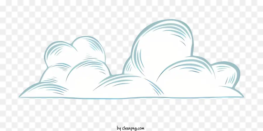 Nube Dibujada A Mano，Formaciones De Nubes PNG