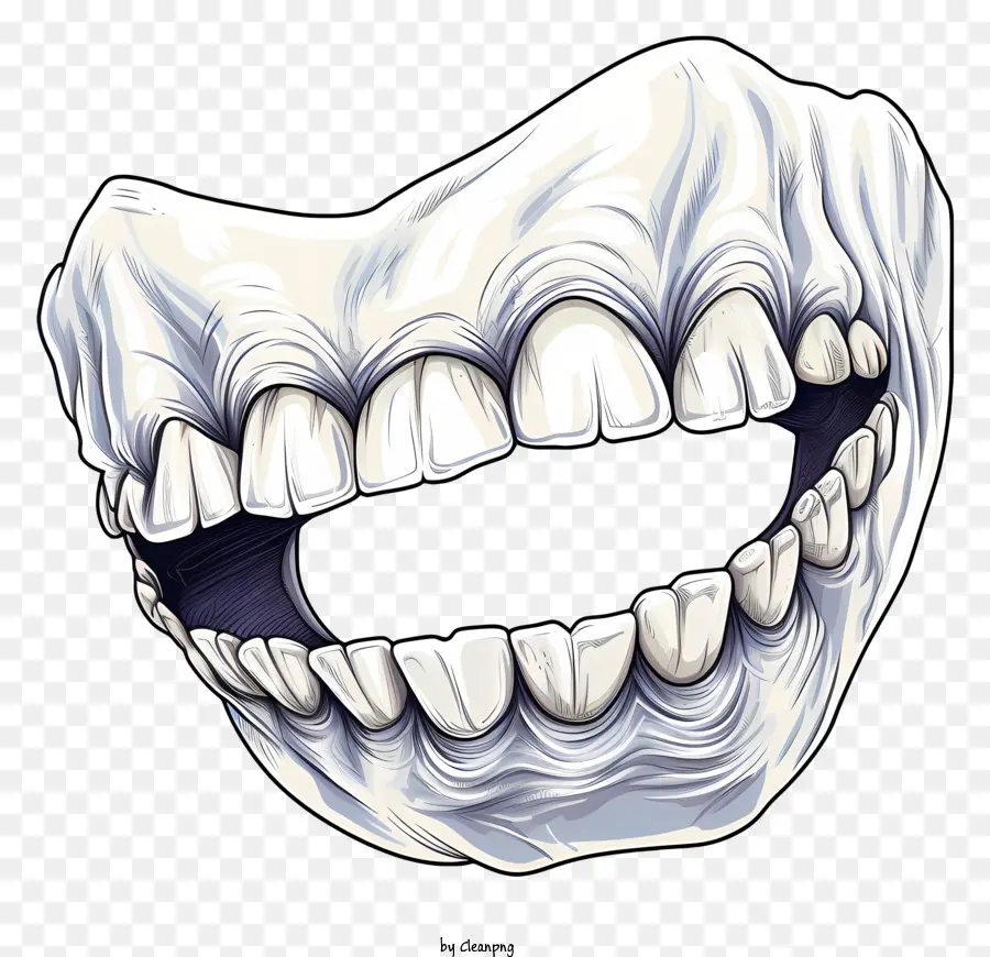 Dientes Estilo Boceto，Los Dientes PNG