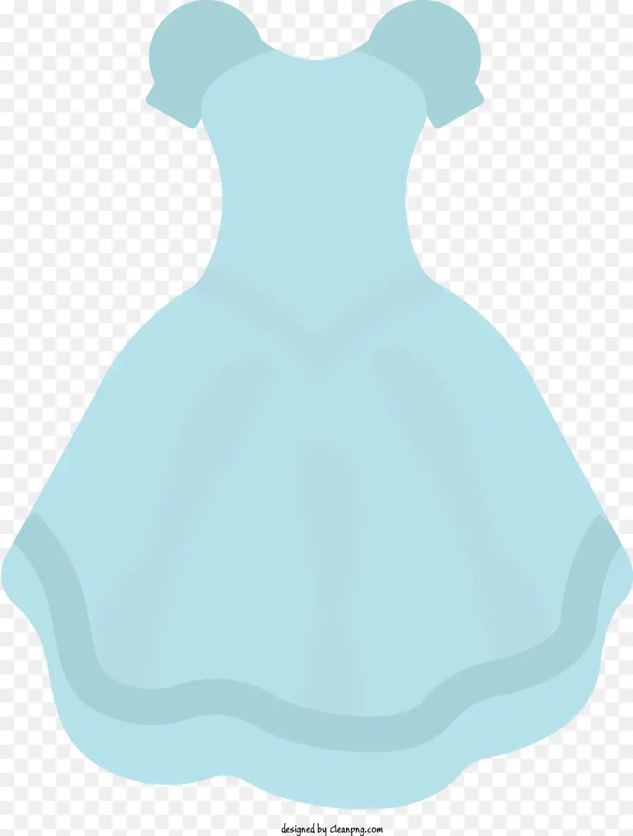 Vestido De Princesa Azul，Tela De Satén De Seda PNG