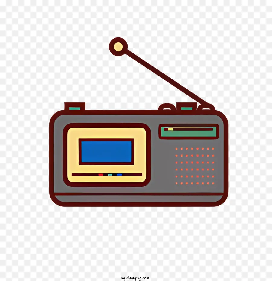 Radio Pasada De Moda，Radio En Forma De Televisión PNG