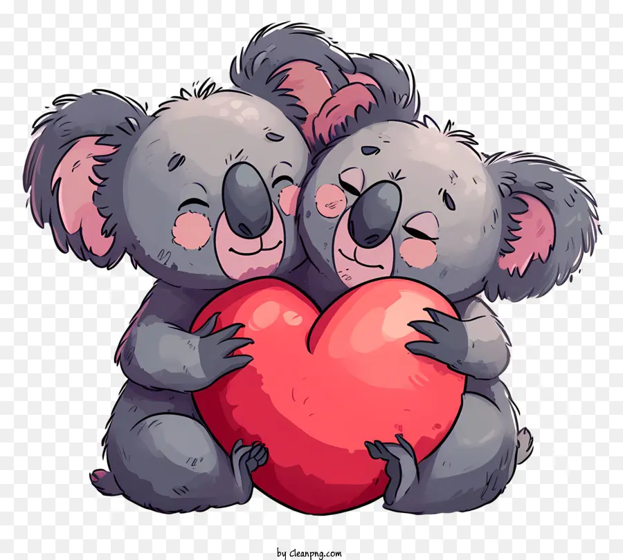 Amantes De Koala，Valentine PNG