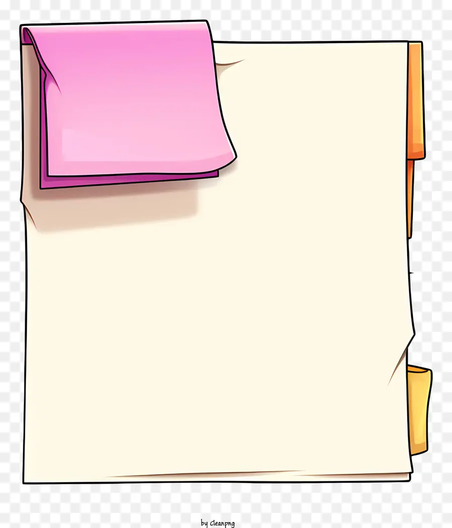 Pegatina De Nota De Papel Pastel，Papel PNG