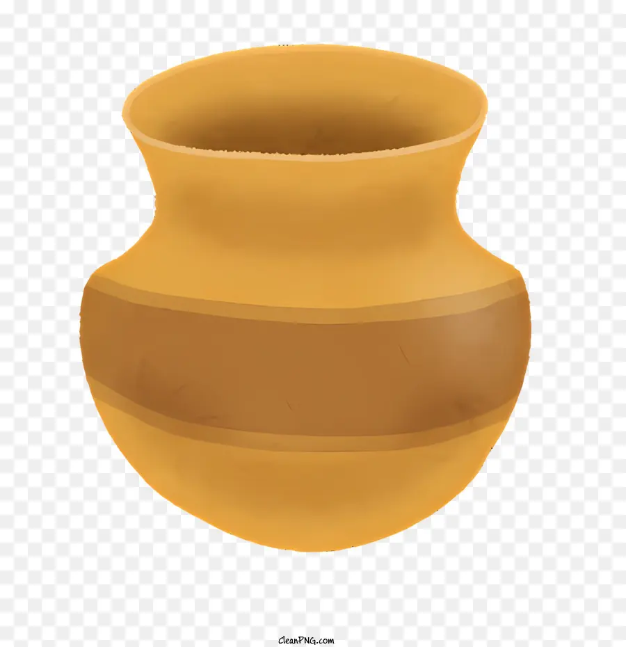 Olla De Barro，Patrón De Rayas PNG