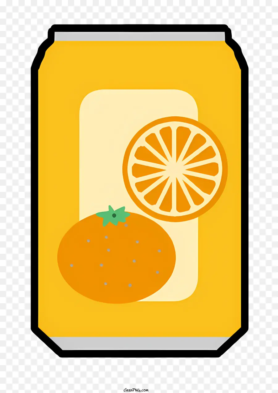 Refresco De Naranja，Lata De Soda PNG