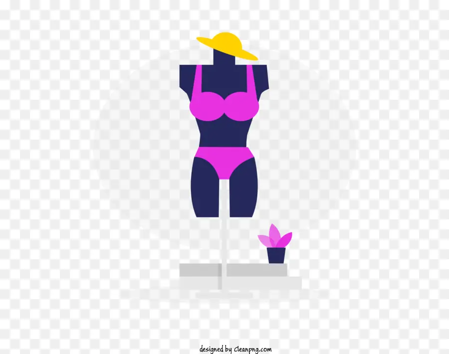 Traje De Baño，Maniquí En Bikini PNG