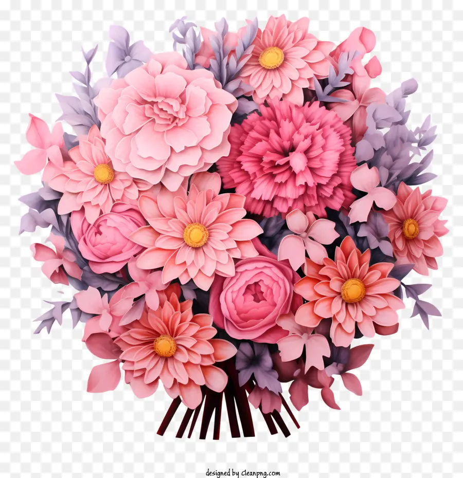 Arreglo Floral En Pastel，Ramo PNG