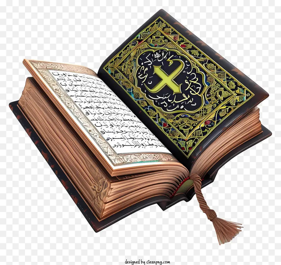 Libro Sagrado 3d Realista Del Corán，Corán PNG