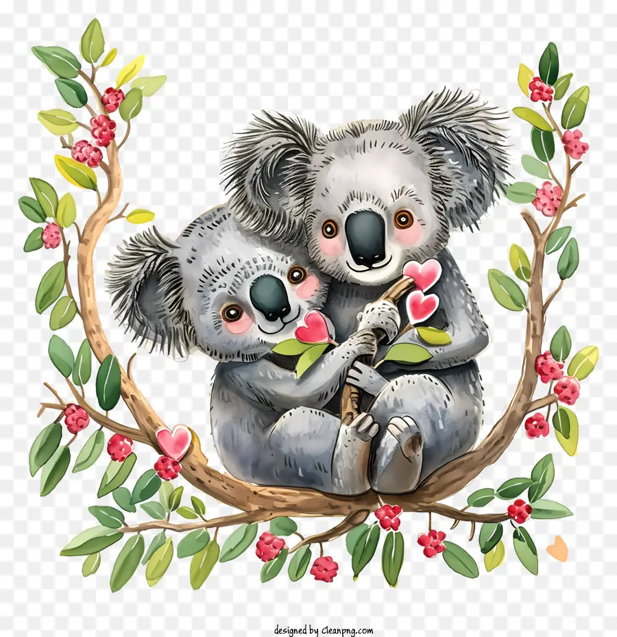 Amantes De Koala，Valentine PNG