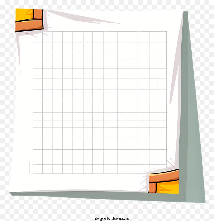 Pegatina De Nota De Papel Estilo Doodle，Papel Cuadriculado PNG