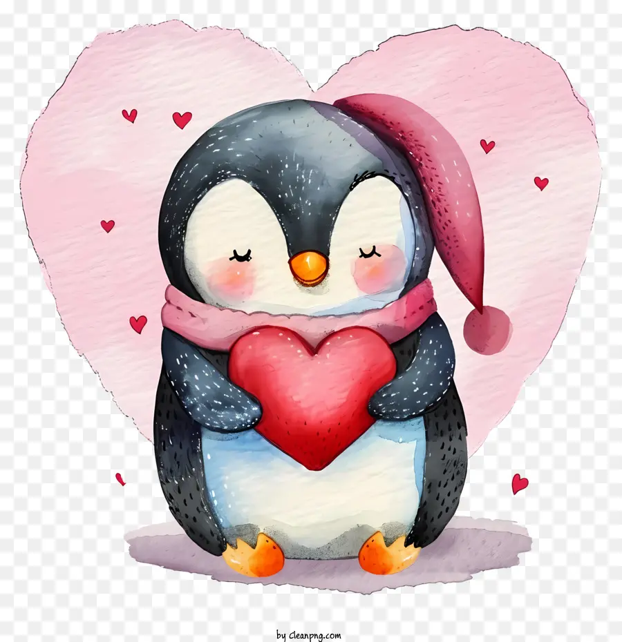 Pingüino De San Valentín Plano，Pingüinos PNG