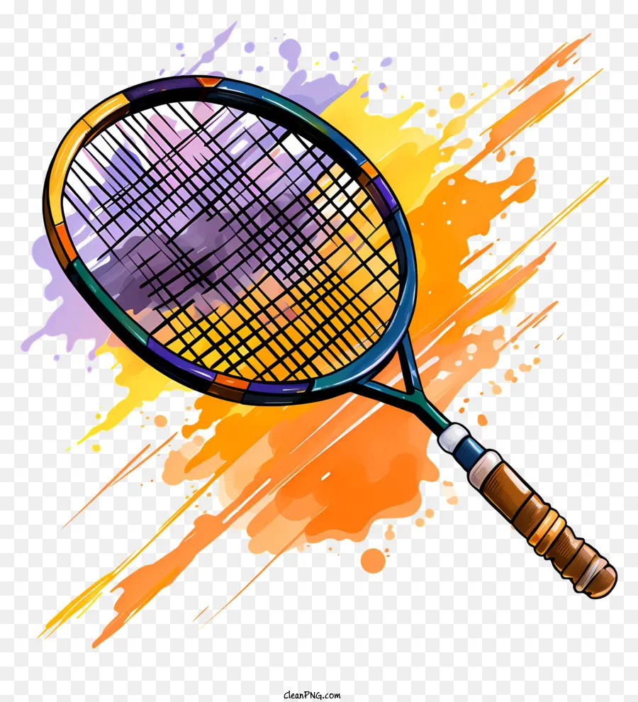 Bádminton De Acuarela，Raqueta De Tenis PNG