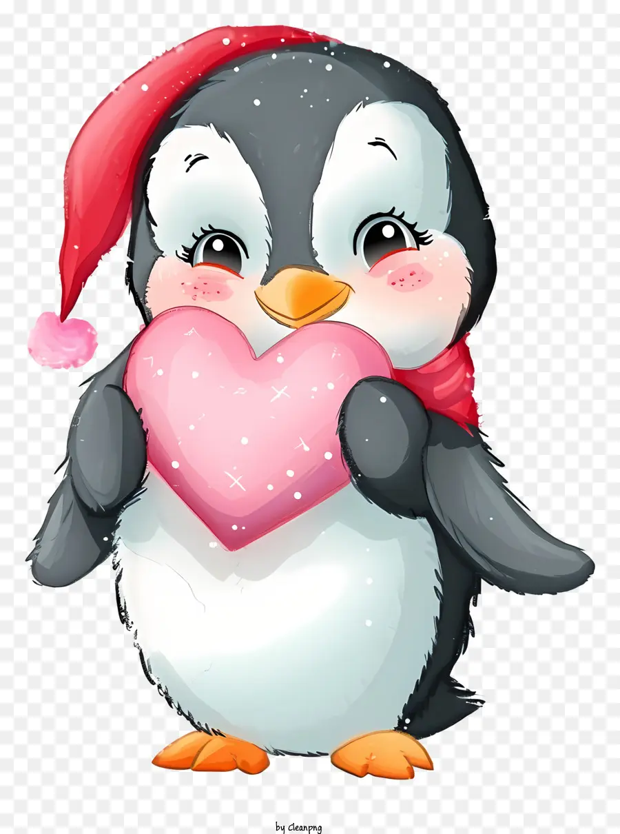 Ilustraciones Detalladas De Personajes，Pingüino De San Valentín PNG