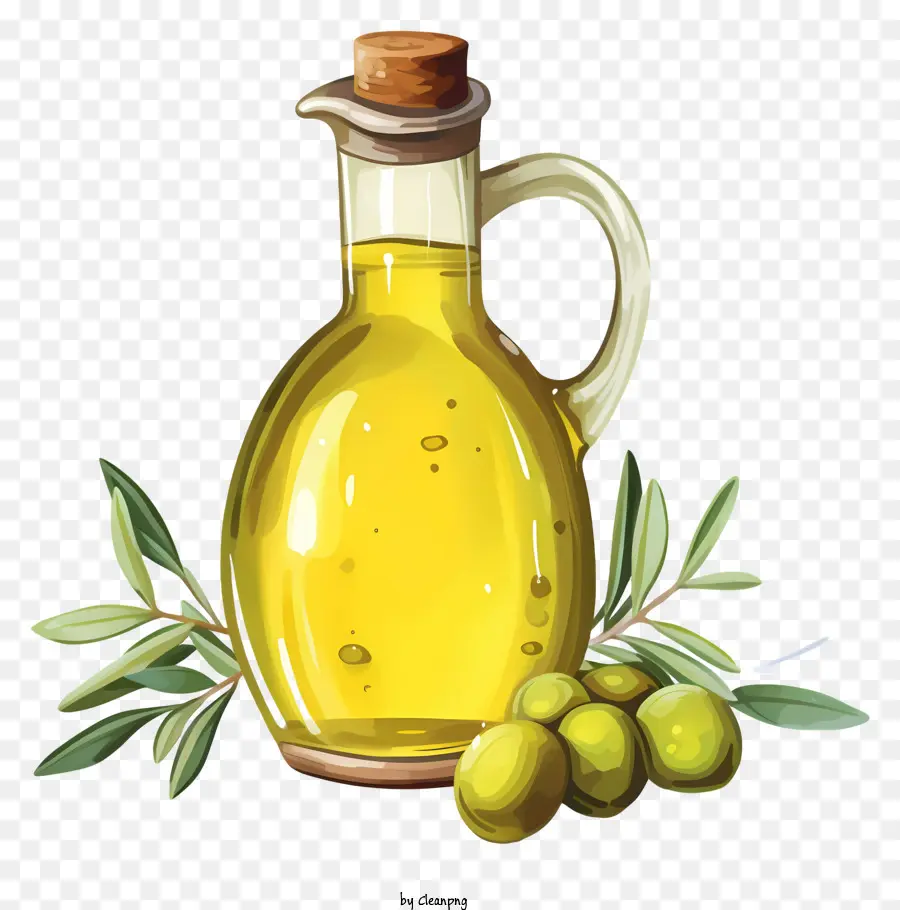 Aceite De Oliva Estilo Boceto，Aceite De Oliva PNG