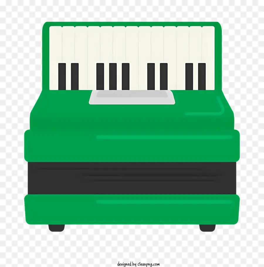 La Música，órgano Electrónico Verde PNG