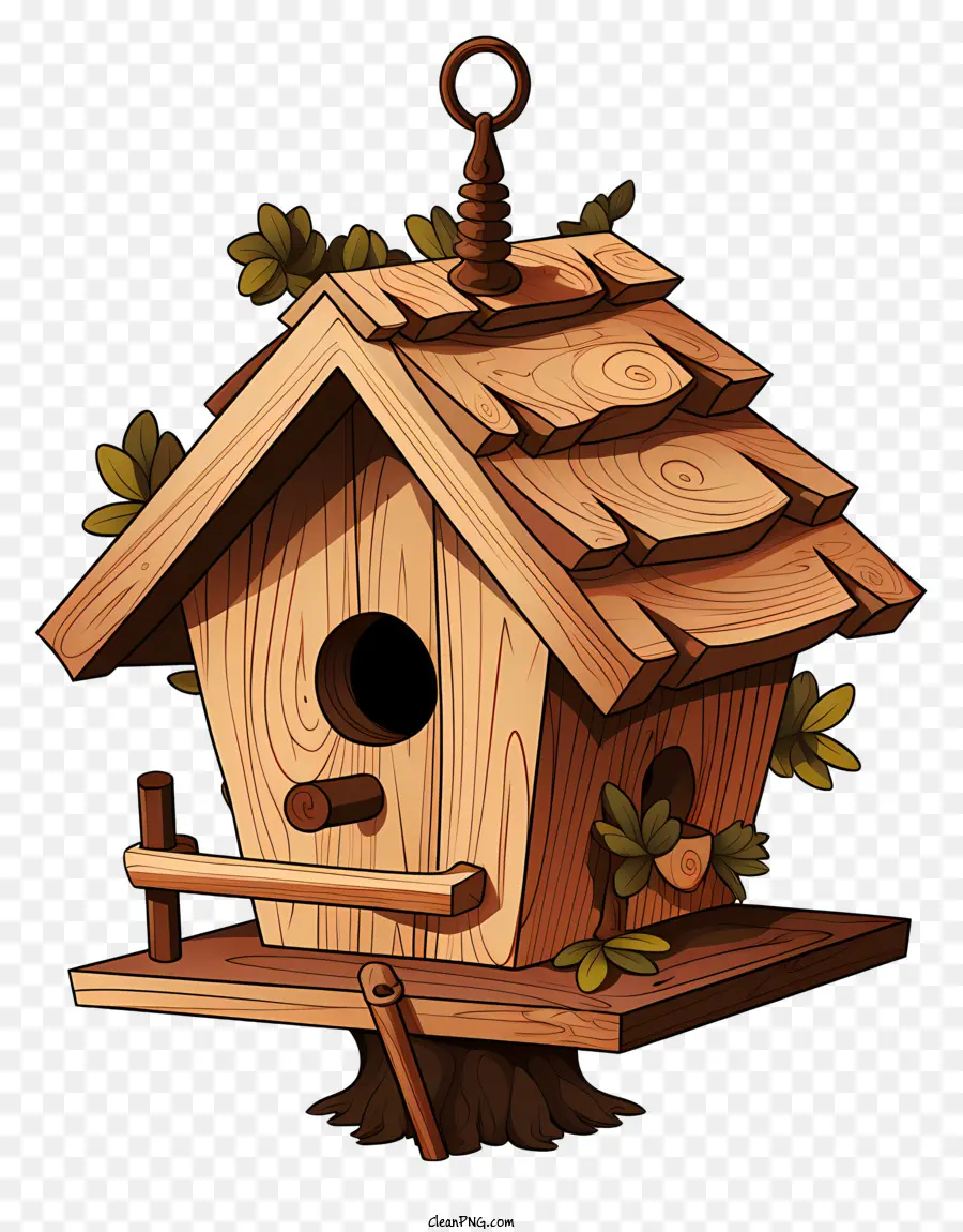 Casa De Pájaros Estilo Boceto，Pajarera De Madera PNG